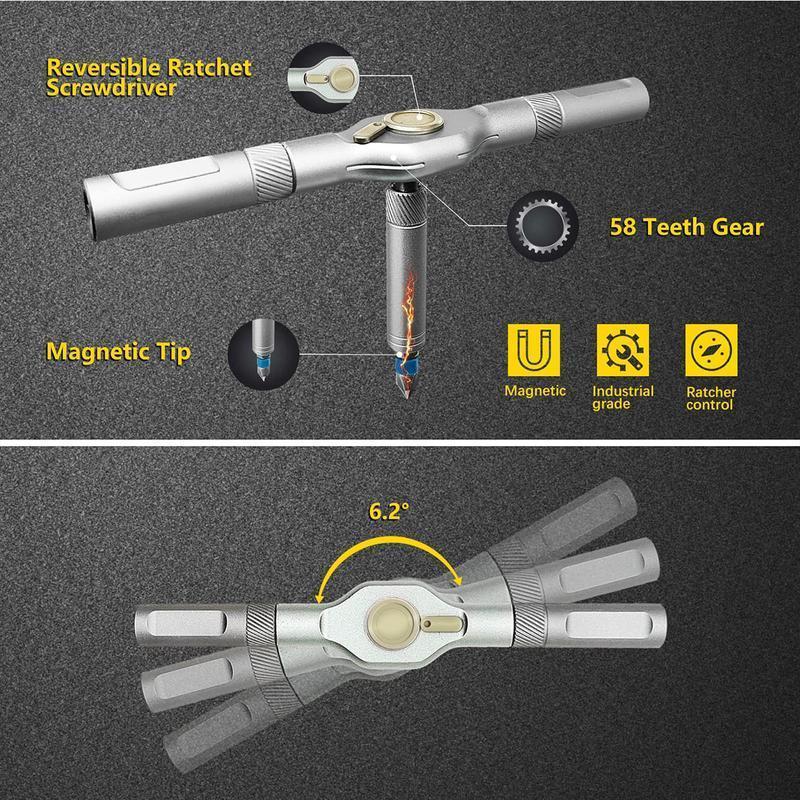 Compact 24-in-1 Magnetic Screwdriver Kit