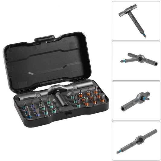 Compact 24-in-1 Magnetic Screwdriver Kit