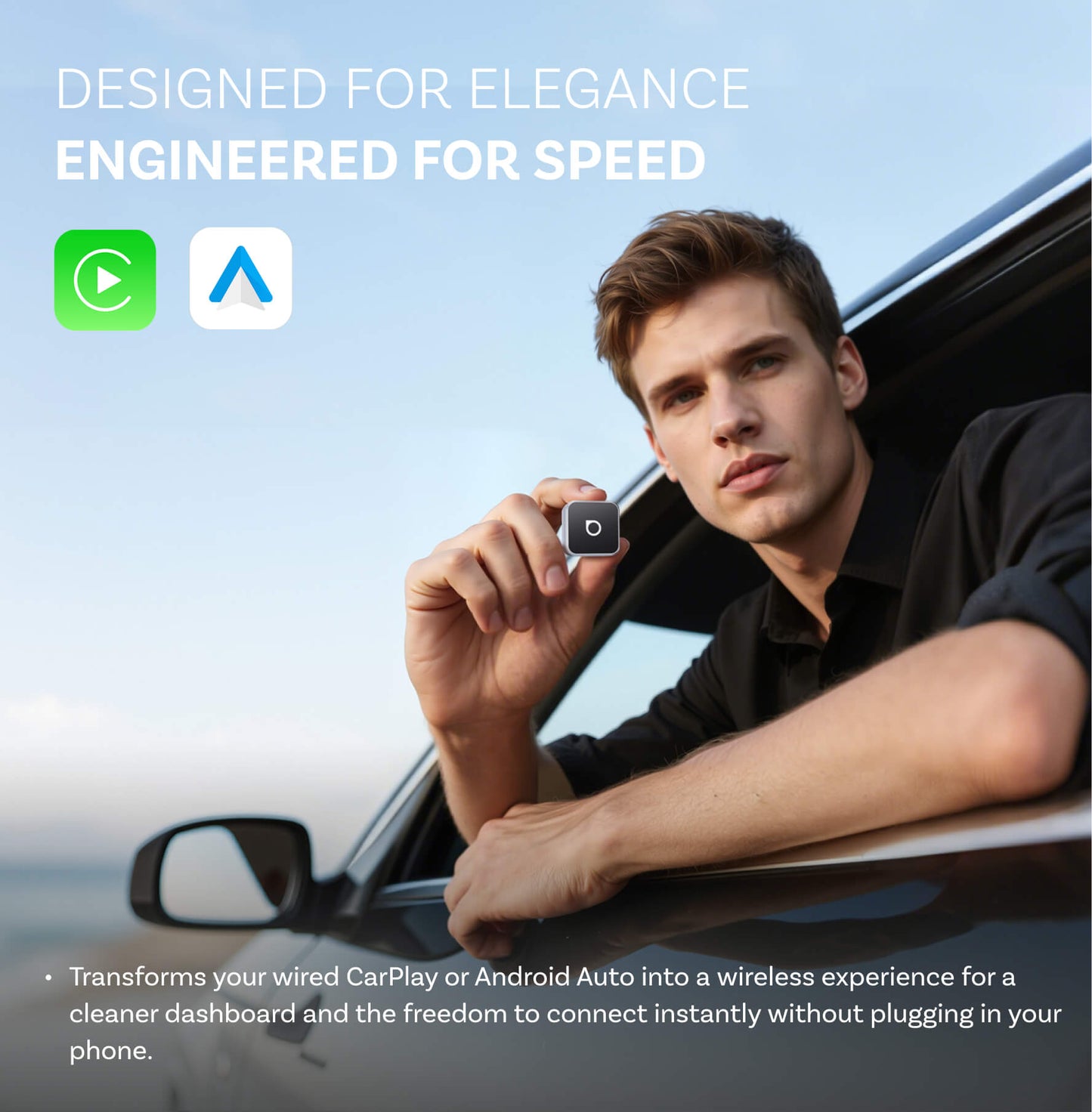 Ottocast Mini 3.0 Ultra Cube wireless CarPlay Android Auto Adapter